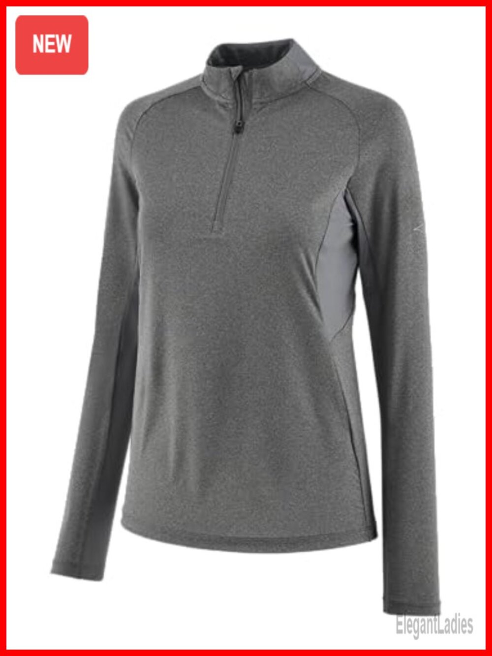 Mizuno Performance Quarter Zip Pullover Long Sleeve Athletic Shirt